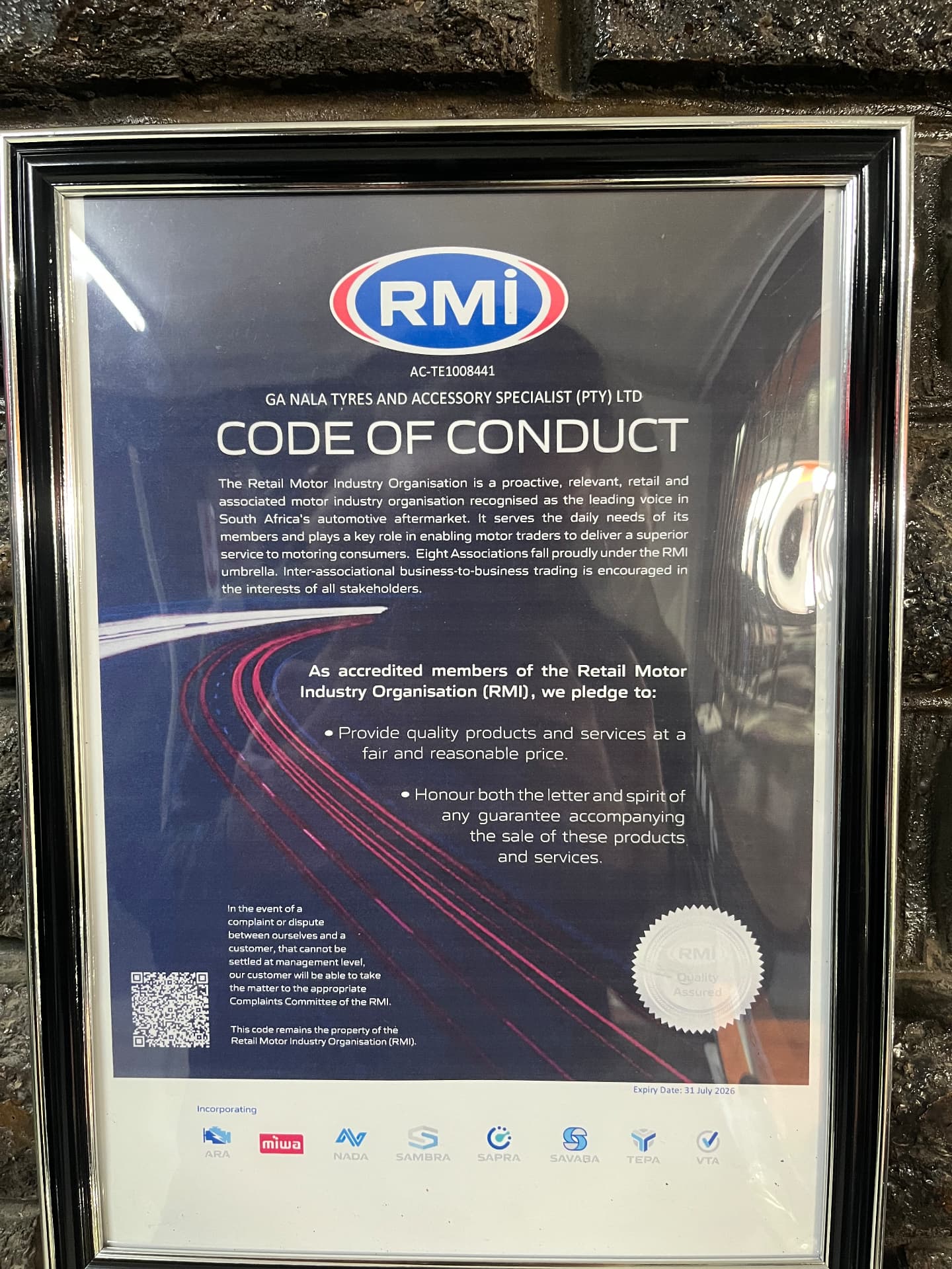RMI Quality Assured
