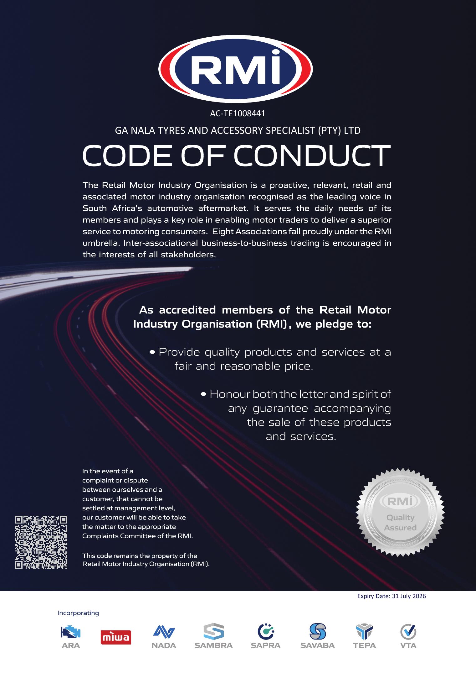 RMI Quality Assured