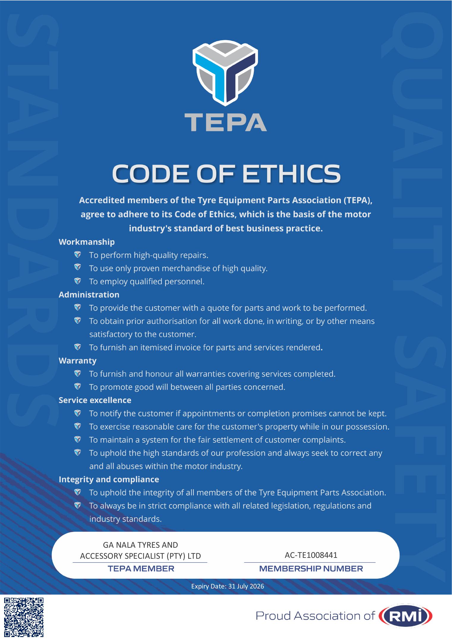 Tyre, Equipment & Parts Association