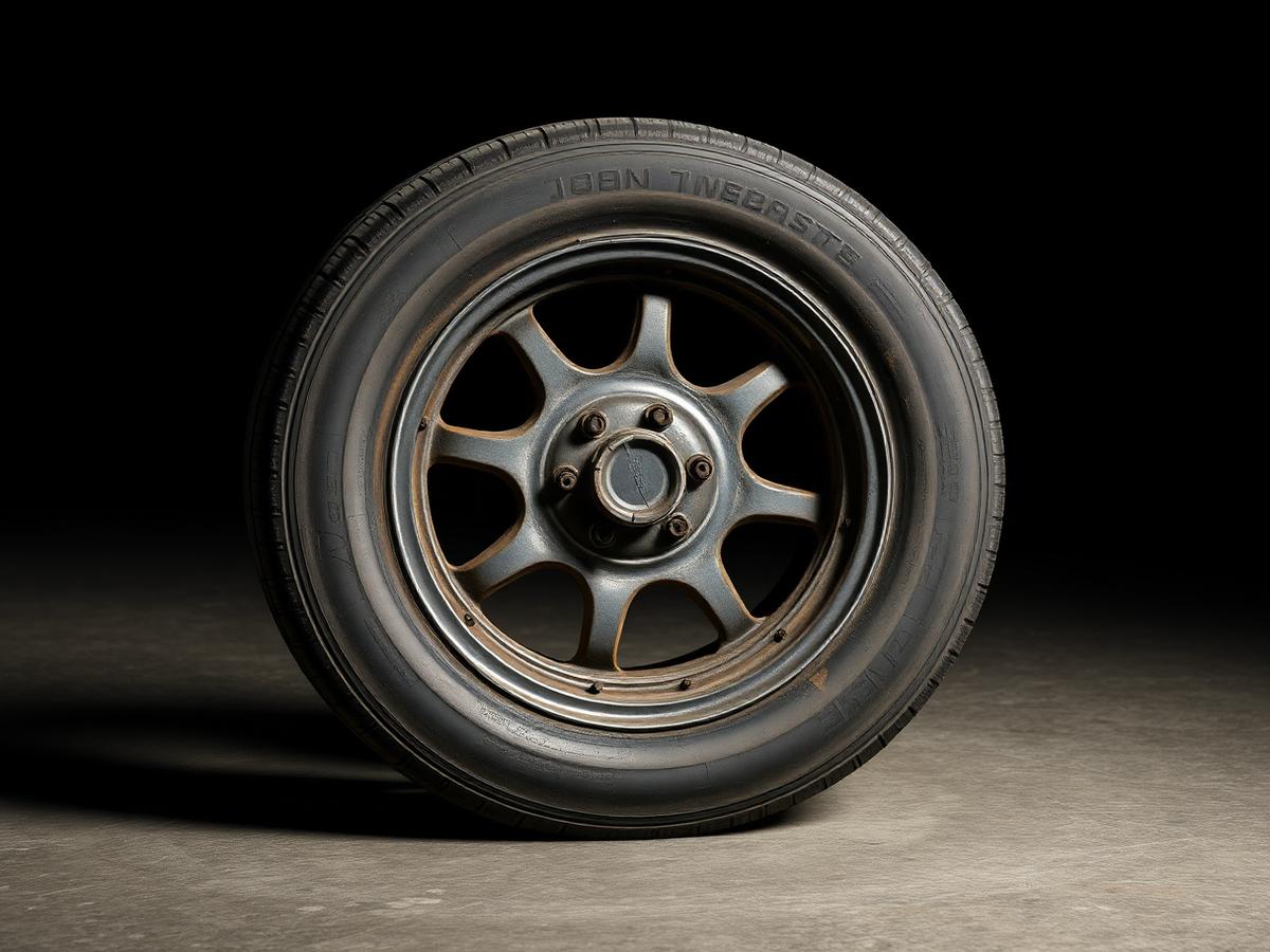 Worn tyre